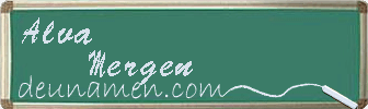 Alva Mergen Visitenkarte